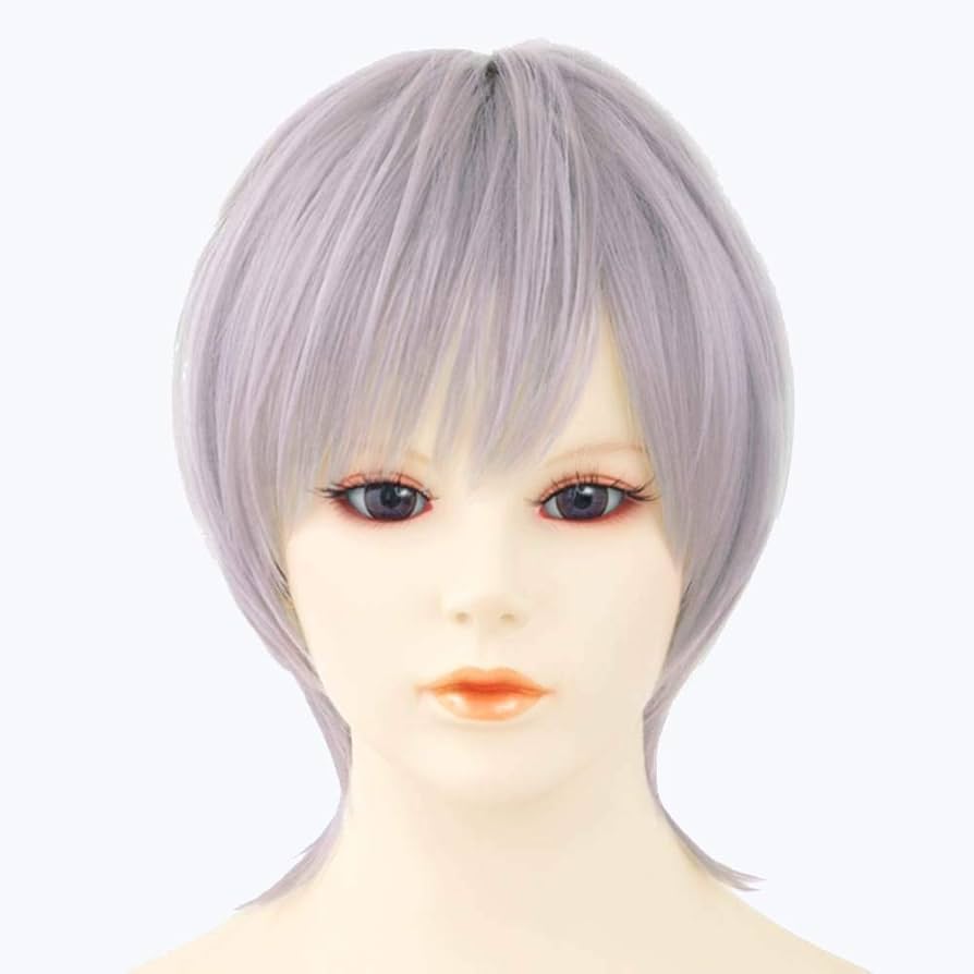 グレー ショートウィッグ ショート変幻自在／グレー / コスプレウィッグくるくる変幻自在